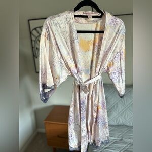Victoria's Secret Pastel Leopard Print Robe